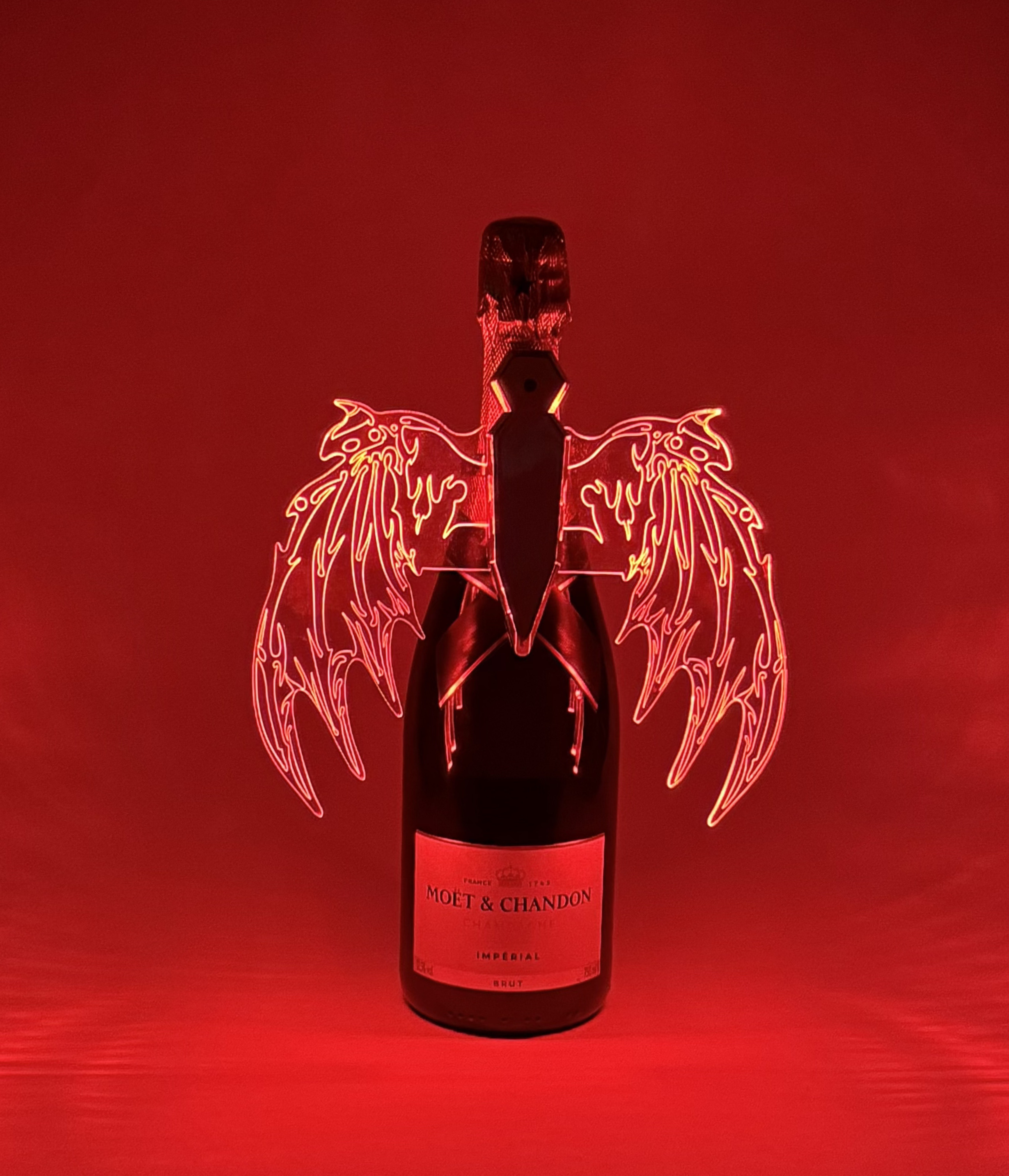 LED Bottle Wings - Demon